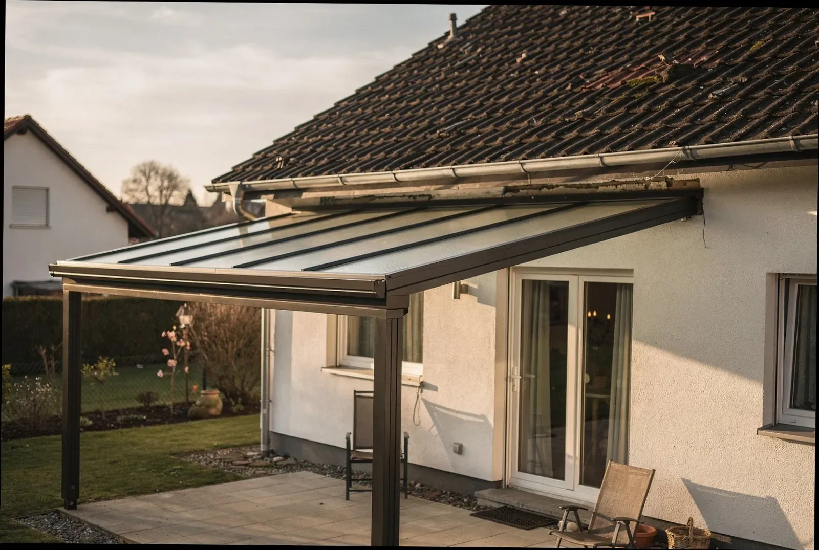 Freistehende Terrassenüberdachung in Ravensburg